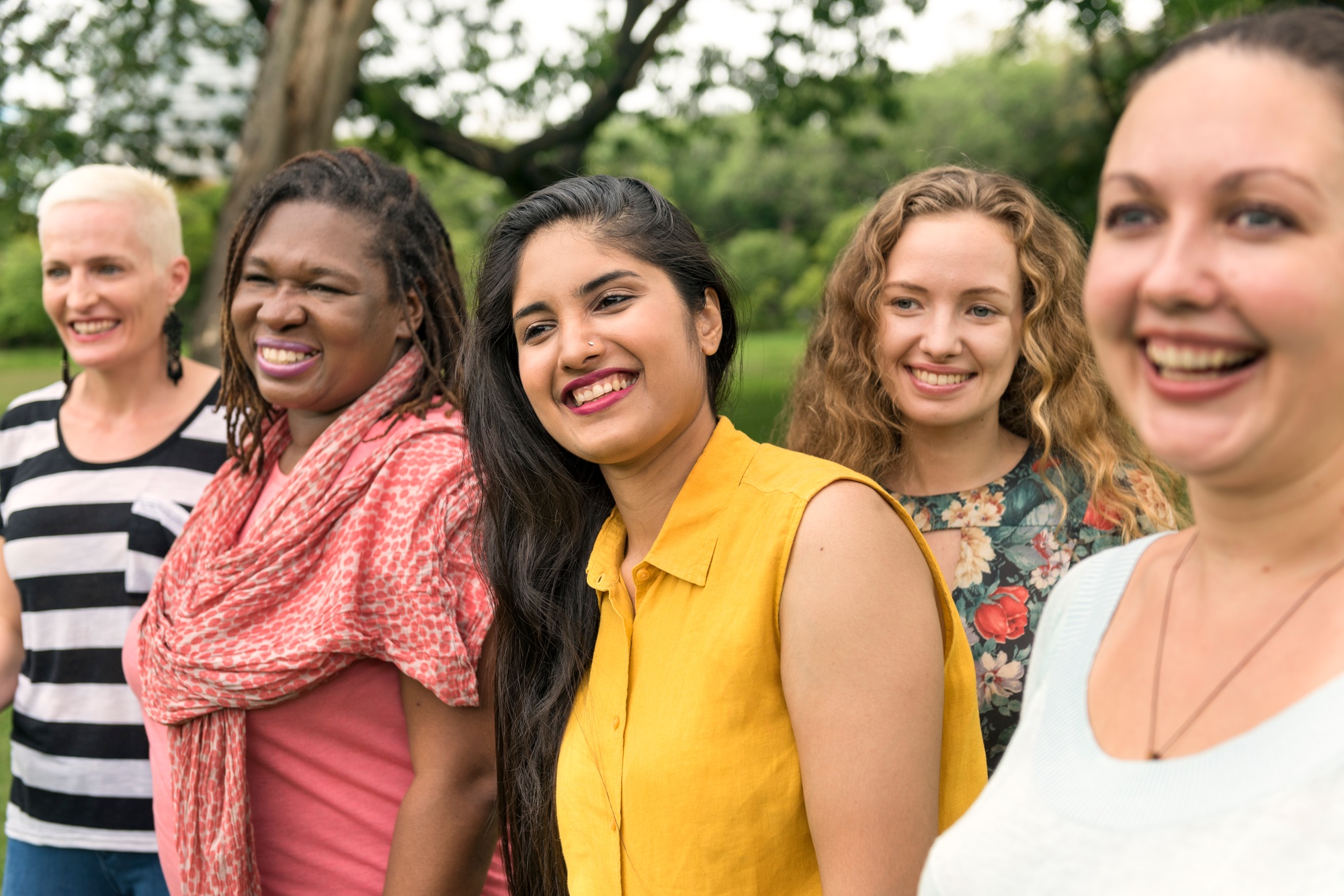 Group of Women Socialize Teamwork Happiness Concept